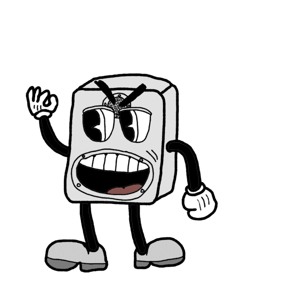 sapitamusic giphyupload cartoon yelling speaker Sticker