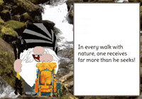 Gnome Hiking GIF