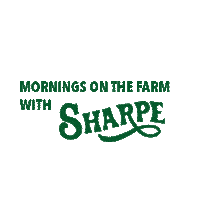 sharpefarm morning farm sharpe sharpefarm Sticker