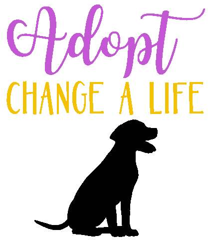 Adopt A Dog Sticker by HeARTs Speak