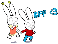 Best Friends Love Sticker by Simon Super Rabbit