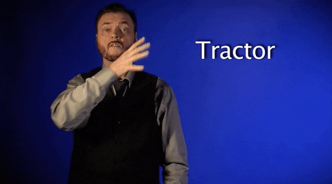 sign language tractor GIF by Sign with Robert