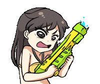 Summer Water Sticker by Jin