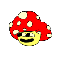 Mushroom Marshmallow Sticker