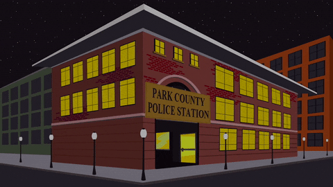 police station night GIF by South Park 