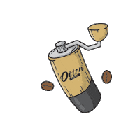 grinder kopi Sticker by Otten Coffee