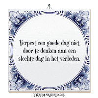 Focus Verandering Sticker by Tegelspreuken.nl