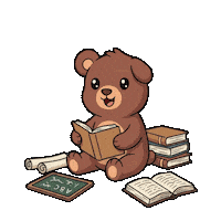 Happy Teddy Bear Sticker by BEARISH