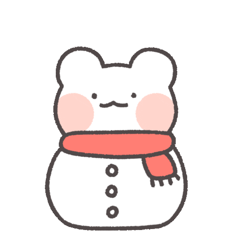 Bear Snowman Sticker