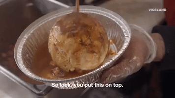fuck that's delicious caribbean food GIF
