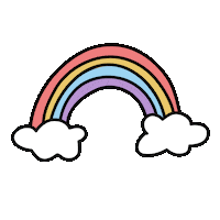 Smiley Face Rainbow Sticker by shopwithbasic