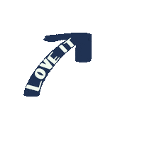 Thestylishstitchco love business arrow love it Sticker