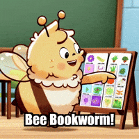 Reading Bee GIF by Beelightened