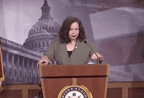 Tammy Duckworth Hair Flip GIF by GIPHY News