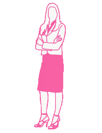 boughtredhanded fashion pink style suit Sticker