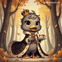 sirduckbeth animation cartoon fall tea GIF
