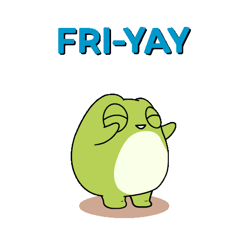 Friday Frog Sticker by Ordinary Frends