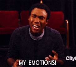Troy from Community: My Emotions!