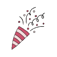 Pink Birthday Sticker by Anne-Loes