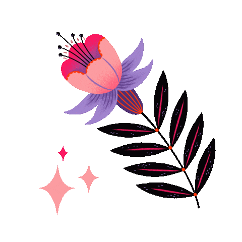 allcoveredinpaint giphyupload pink flower pretty Sticker