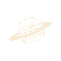 Space Burger Sticker
