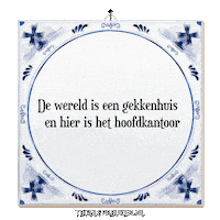 Chaos Spreuk Sticker by Tegelspreuken.nl