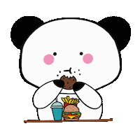 deefeeproductions food drink eating bear Sticker