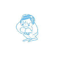ce_lom no tired gasp exhausted Sticker