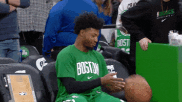 Sitting Regular Season GIF by NBA