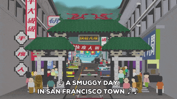 san francisco walking GIF by South Park 