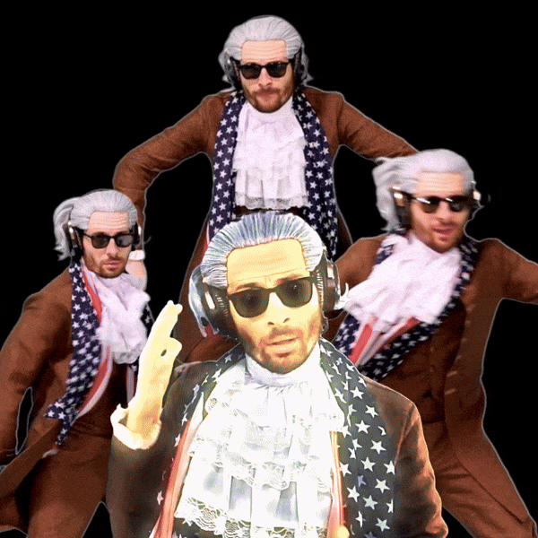 Pulling Up Founding Fathers GIF