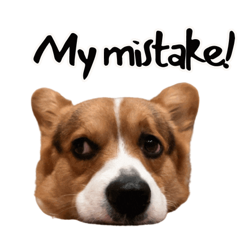 Sorry Corgi Sticker