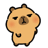 No Problem Yes Sticker by Capybara Pimoo by Stickie