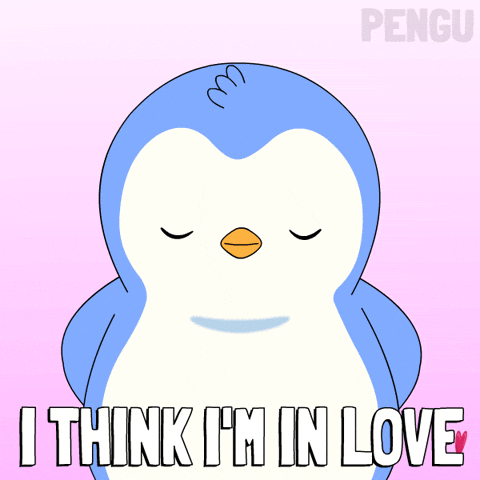 In Love Penguin GIF by Pudgy Penguins