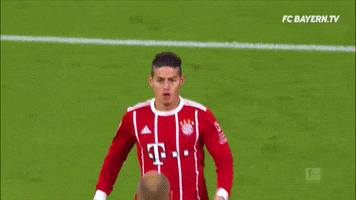 happy james rodriguez GIF by FC Bayern Munich