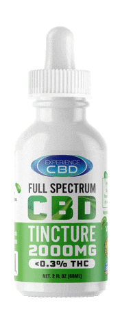 Cbd Oil Bottle Sticker by Experience CBD