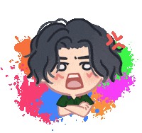 Angry Edan Sticker