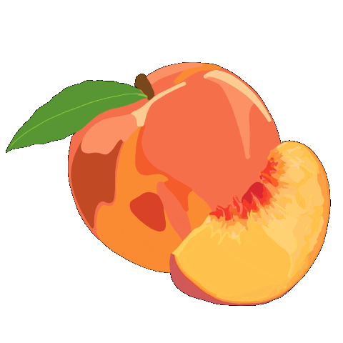 Georgia Peach Fruit Sticker