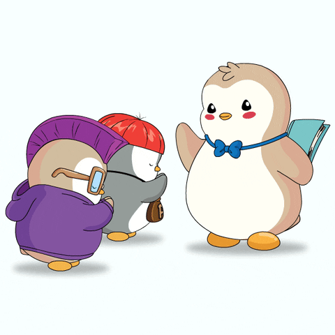 Learn Back To School GIF by Pudgy Penguins