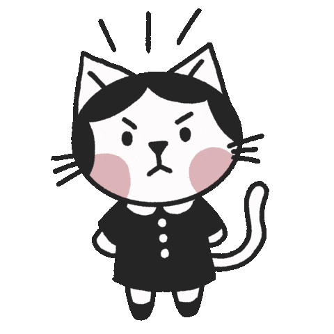 Angry Cats Sticker by Cat & Raven