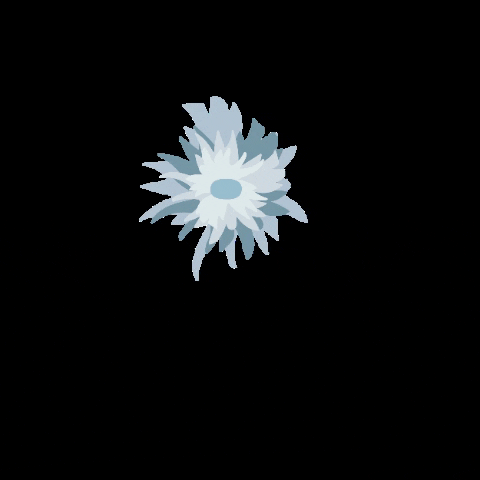 ByMabbi giphygifmaker blue flower flowers GIF