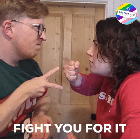 Rock Paper Scissors Fight GIF by Nottingham Roller Derby