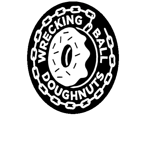 wreckingballdoughnuts giphyupload dundee wrecking ball doughnuts wreckingballdoughnuts Sticker