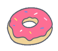 Pink Eat Sticker by Snooze Kittens