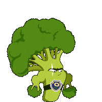 LENTACOM power superhero broccoli супергерой Sticker
