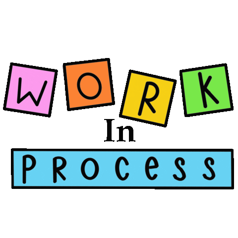 Work In Progress Art Sticker