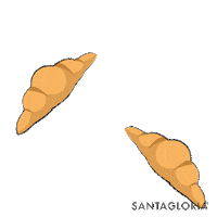 Coffee Croissant Sticker by FoodBox