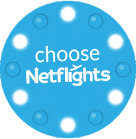 Flashing Lights Circle Sticker by Netflights