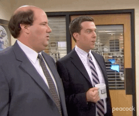 Shocked Season 4 GIF by The Office