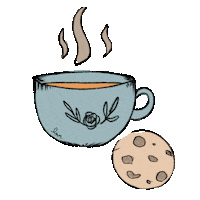 laptitenoisette coffee tea cookie coffeetime Sticker